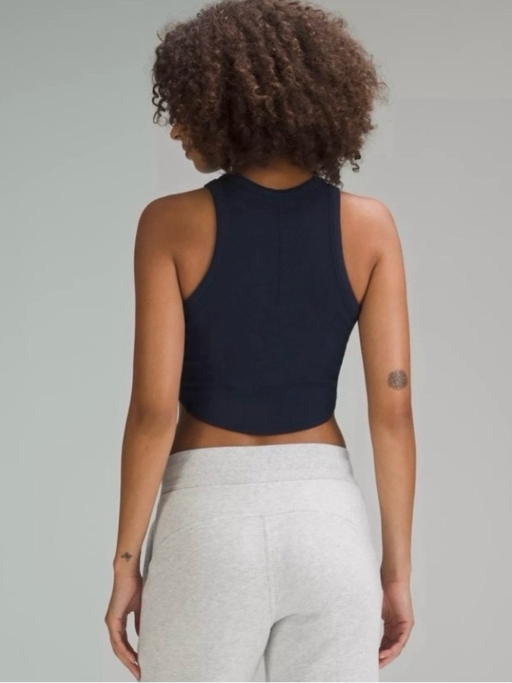 Lululemon Hold Tight Cropped Tank Top in True Navy (Size 14) - Picture 2 of 5